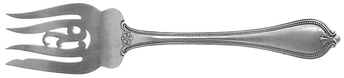 Old Newbury-Newbury (Sterling, 1900) Medium Solid Cold Meat Serving Fork by Towle Silver-1