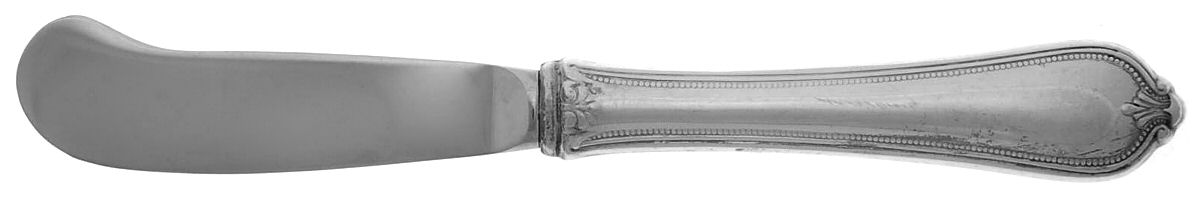 Old Newbury-Newbury (Sterling, 1900) Butter Spreader Hollow Hdl-Paddle/Stainless Blade by Towle Silver-1
