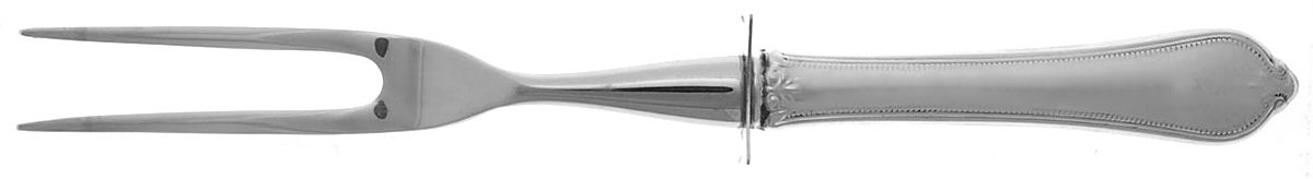 Old Newbury-Newbury (Sterling, 1900) Small Steak Carving Fork with Stainless Prongs by Towle Silver-1