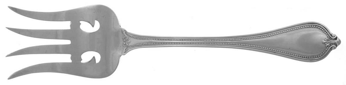Old Newbury-Newbury (Sterling, 1900) Large Chipped Beef Fork by Towle Silver-1