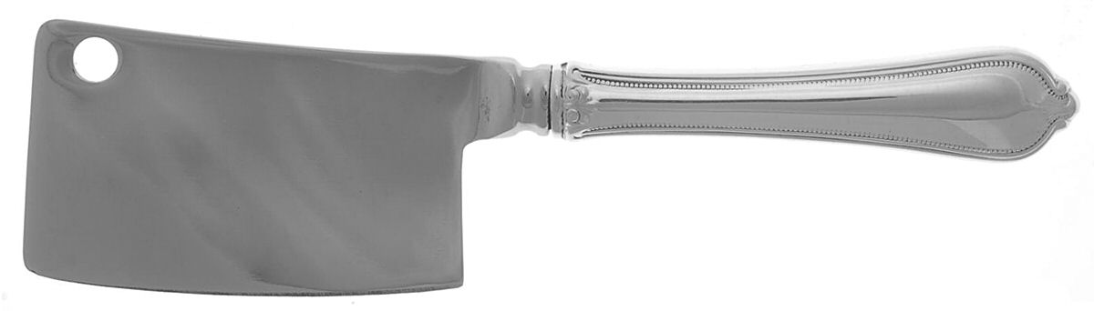 Old Newbury-Newbury (Sterling, 1900) Cheese Cleaver with Stainless Blade by Towle Silver-1