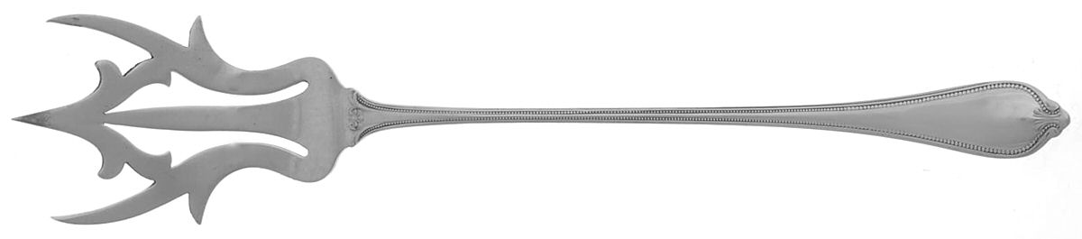 Old Newbury-Newbury (Sterling, 1900) Large Lettuce Serving Fork by Towle Silver-1