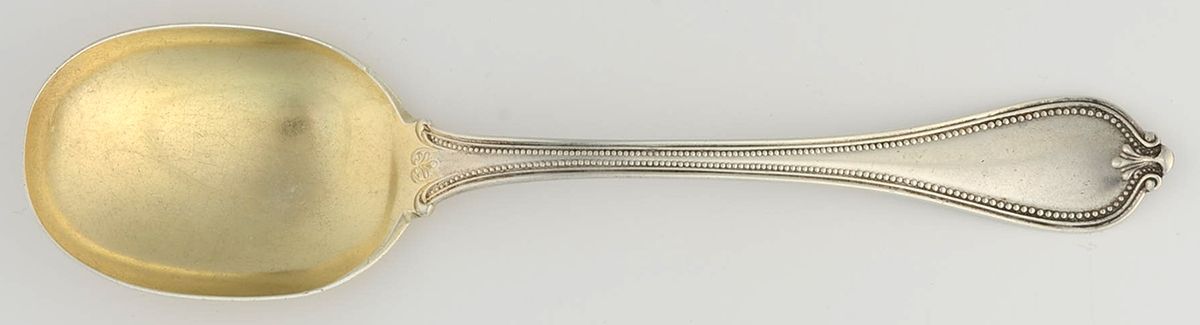 Old Newbury-Newbury (Sterling, 1900) Round Bowl Soup Spoon (Gumbo) by Towle Silver-1