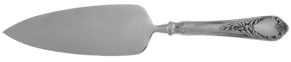 Old Vienna (Stainless) Pie Server with Serrated Stainless Blade HC by Towle Silver-1