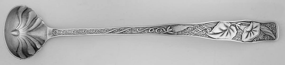 Orchids (Sterling, 1887) Mustard Spoon by Towle Silver-1