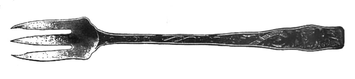 Orchids (Sterling, 1887) Oyster Fork by Towle Silver-1