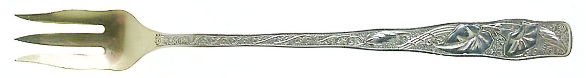 Orchids (Sterling, 1887) Cocktail/Seafood Fork by Towle Silver-1
