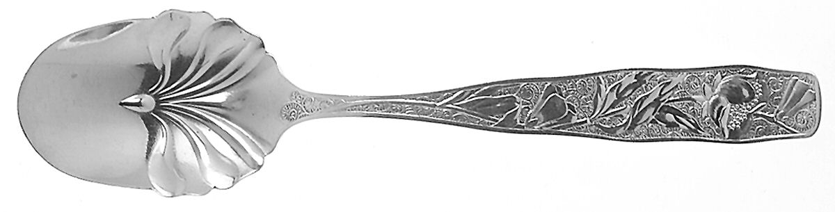 Orchids (Sterling, 1887) Ice Cream Spoon Individual by Towle Silver-1