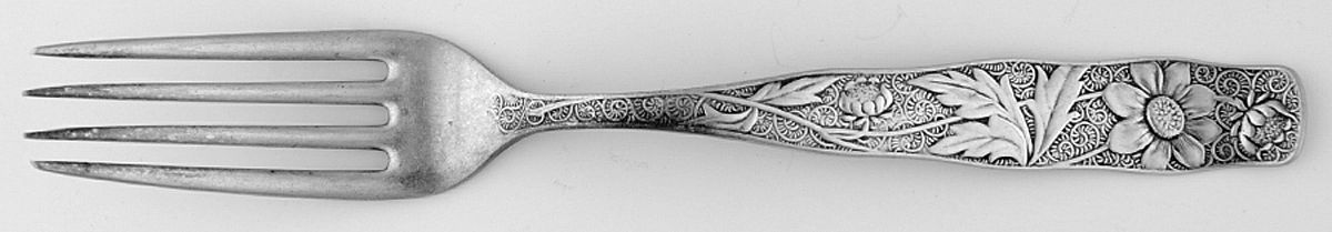 Orchids (Sterling, 1887) Fork by Towle Silver-1
