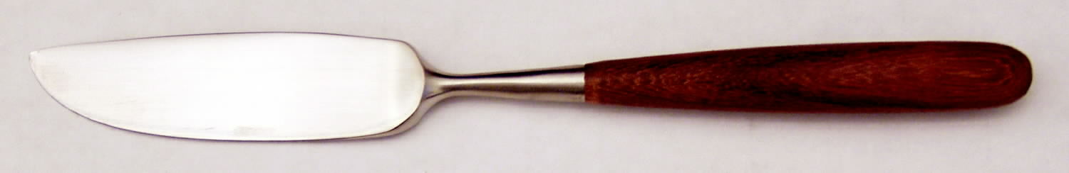 Palisander (Stainless) Modern Hollow Butter Spreader (Stainless) by Towle Silver-1