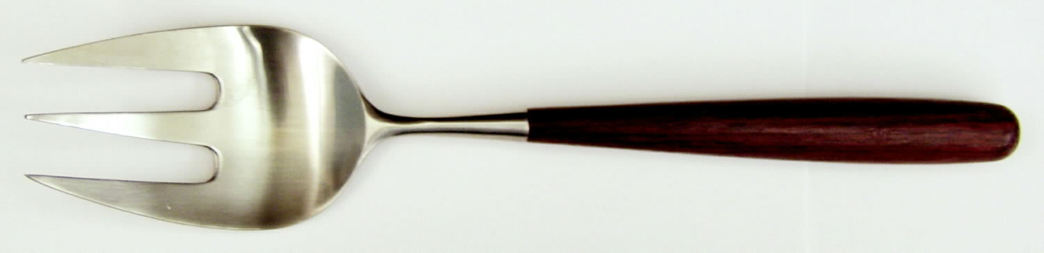 Palisander (Stainless) Large Solid Cold Meat Serving Fork by Towle Silver-1