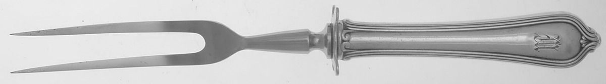 Paul Revere (Sterling, 1906) Small Steak Carving Fork with Stainless Prongs by Towle Silver-1