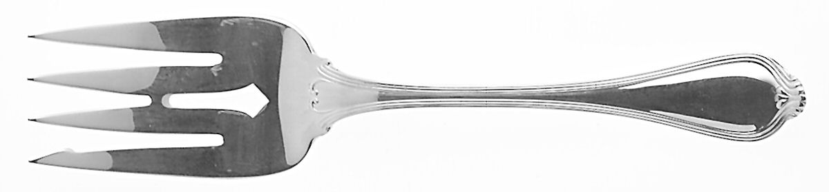 Paul Revere (Sterling, 1906) Cold Meat Serving Fork Small Solid Pierce by Towle Silver-1