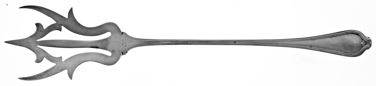 Paul Revere (Sterling, 1906) Large Lettuce Serving Fork by Towle Silver-1