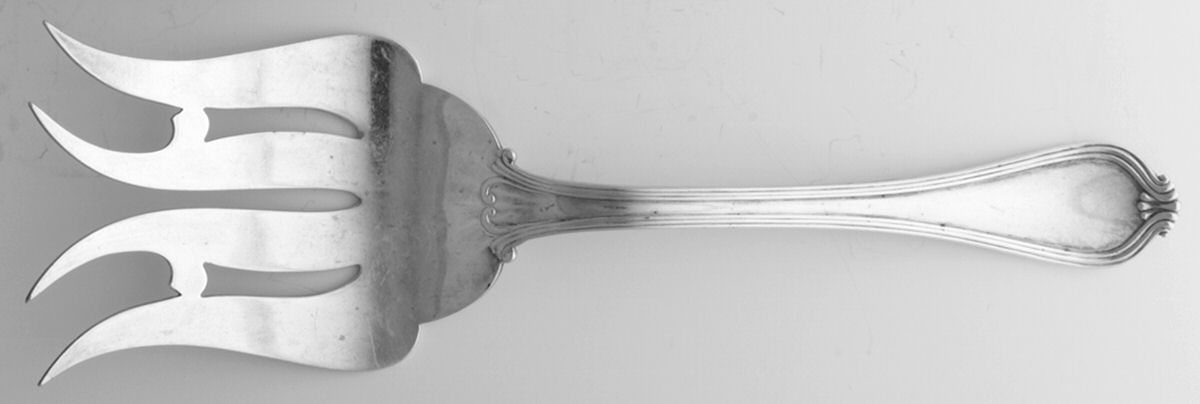 Paul Revere (Sterling, 1906) Large Solid Fish Serving Fork by Towle Silver-1