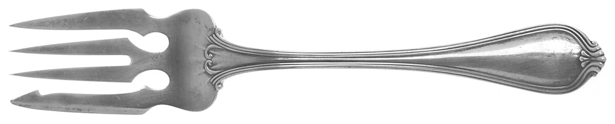 Paul Revere (Sterling, 1906) Small Solid Cold Meat Serving Fork by Towle Silver-1