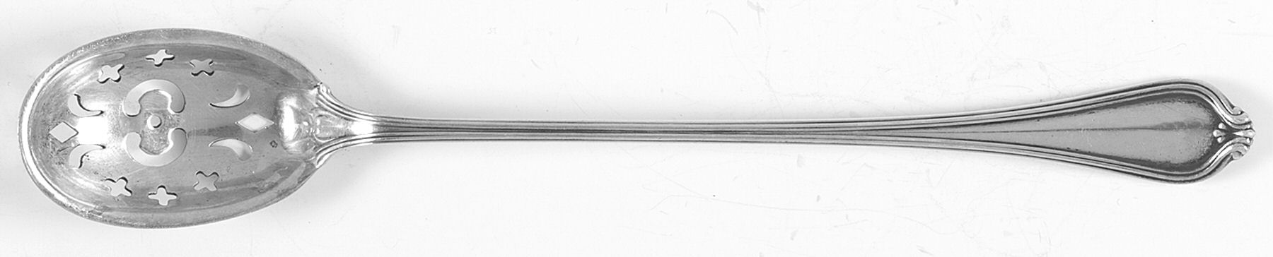 Paul Revere (Sterling, 1906) Pierced Bowl Long Handle Olive Spoon by Towle Silver-1