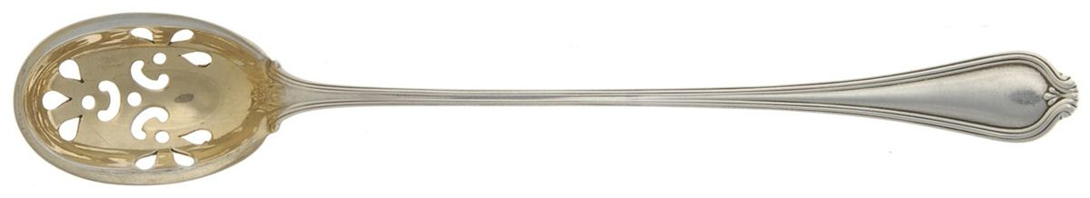 Paul Revere (Sterling, 1906) Pierced Bowl Long Handle Olive Spoon by Towle Silver-1