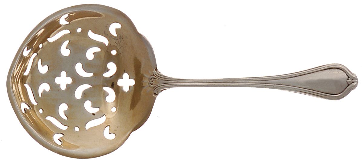 Paul Revere (Sterling, 1906) Pierced Almond Spoon by Towle Silver-1