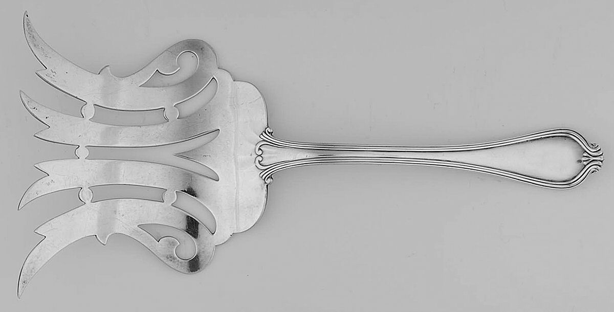 Paul Revere (Sterling, 1906) Large Solid Asparagus Serving Fork by Towle Silver-1
