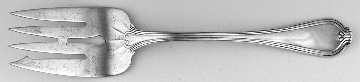 Paul Revere (Sterling, 1906) Medium Solid Cold Meat Serving Fork by Towle Silver-1
