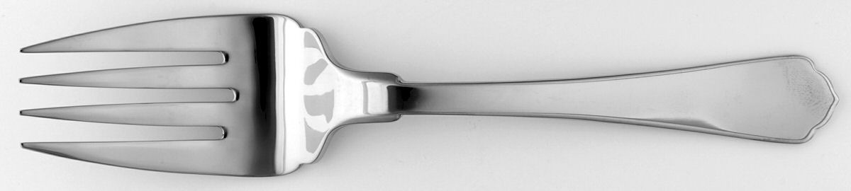 Paris (Stainless) Large Solid Cold Meat Serving Fork by Towle Silver-1