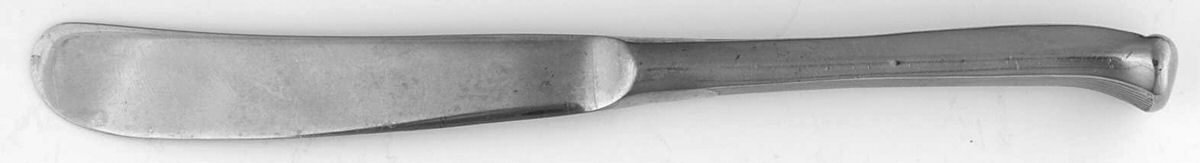 Peacock (Stainless) Butter Spreader Hollow Hdl-Paddle/Stainless Blade by Towle Silver-1