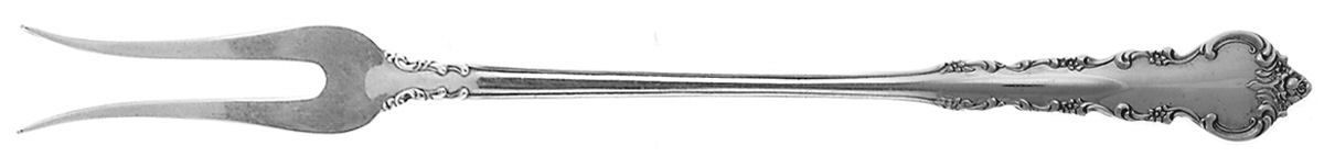 Peachtree Manor (Sterling, 1956, No Monos) Short Handle Pickle/Olive Fork by Towle Silver-1