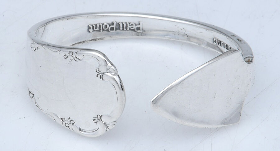 Petit Point (Sterling, 1957) Napkin Ring Large HC by Towle Silver-1