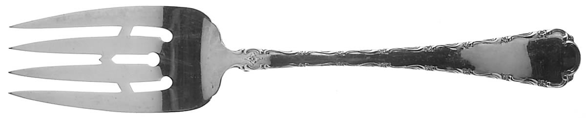 Petit Point (Sterling, 1957) Small Solid Cold Meat Serving Fork by Towle Silver-1