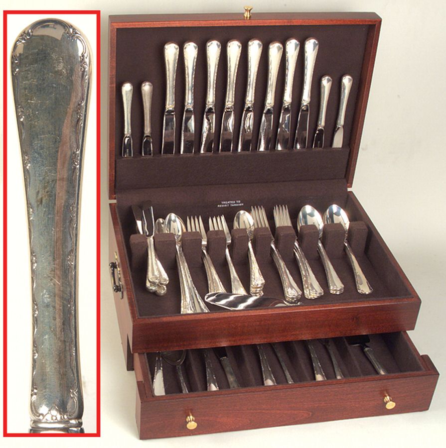 Petit Point (Sterling, 1957) 66 Piece Set by Towle Silver-1