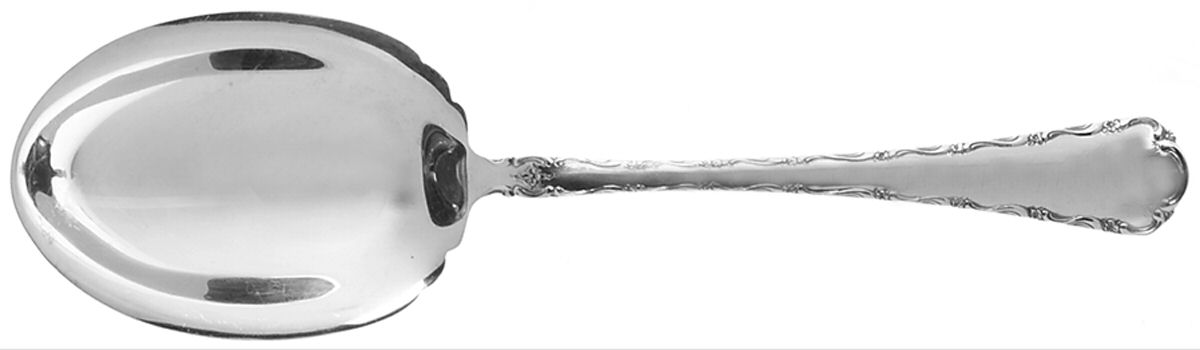 Petit Point (Sterling, 1957) Solid Smooth Casserole Spoon by Towle Silver-1
