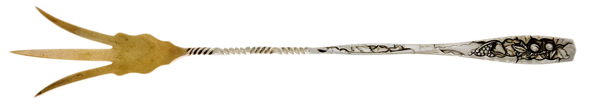 Pomona (Sterling, 1887) Large Lettuce Serving Fork by Towle Silver-1