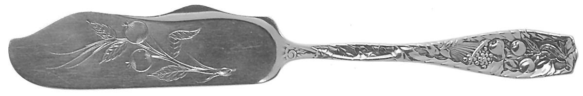 Pomona (Sterling, 1887) Flat Handle Bright Cut Master Butter by Towle Silver-1
