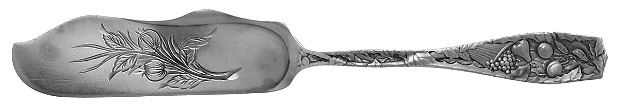 Pomona (Sterling, 1887) Flat Handle Bright Cut Master Butter by Towle Silver-1