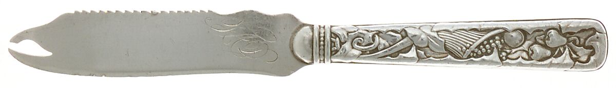 Pomona (Sterling, 1887) Knife-Orange/Hlw Hdl-Strlblade by Towle Silver-1