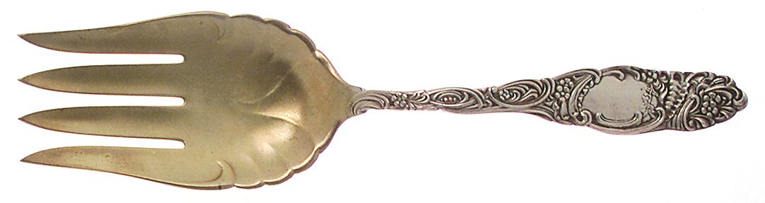 Princess (Sterling, 1892) Large Solid Fish Serving Fork by Towle Silver-1