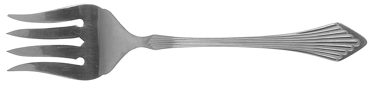 Primavera (Stainless) Medium Solid Cold Meat Serving Fork by Towle Silver-1