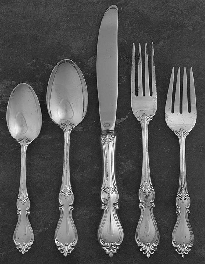 Queen Elizabeth I (Sterling, 1970, No Monograms) 5 Piece Place Size Setting by Towle Silver-1