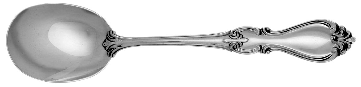 Queen Elizabeth I (Sterling, 1970, No Monograms) Round Bowl Soup Spoon (Cream Soup) HC by Towle Silver-1