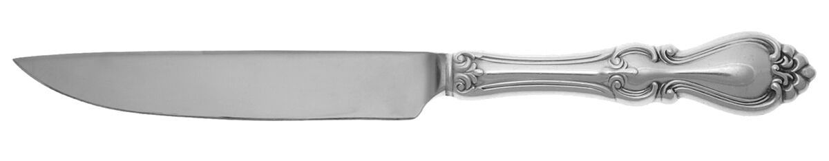 Queen Elizabeth I (Sterling, 1970, No Monograms) Steak Knife Individual Hollow, No Serrate HC by Towle Silver-1