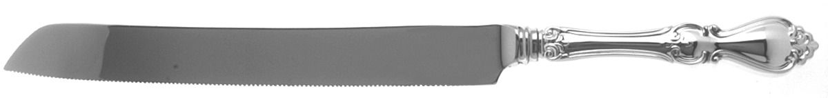 Queen Elizabeth I (Sterling, 1970, No Monograms) Cake Knife with Stainless Blade by Towle Silver-1