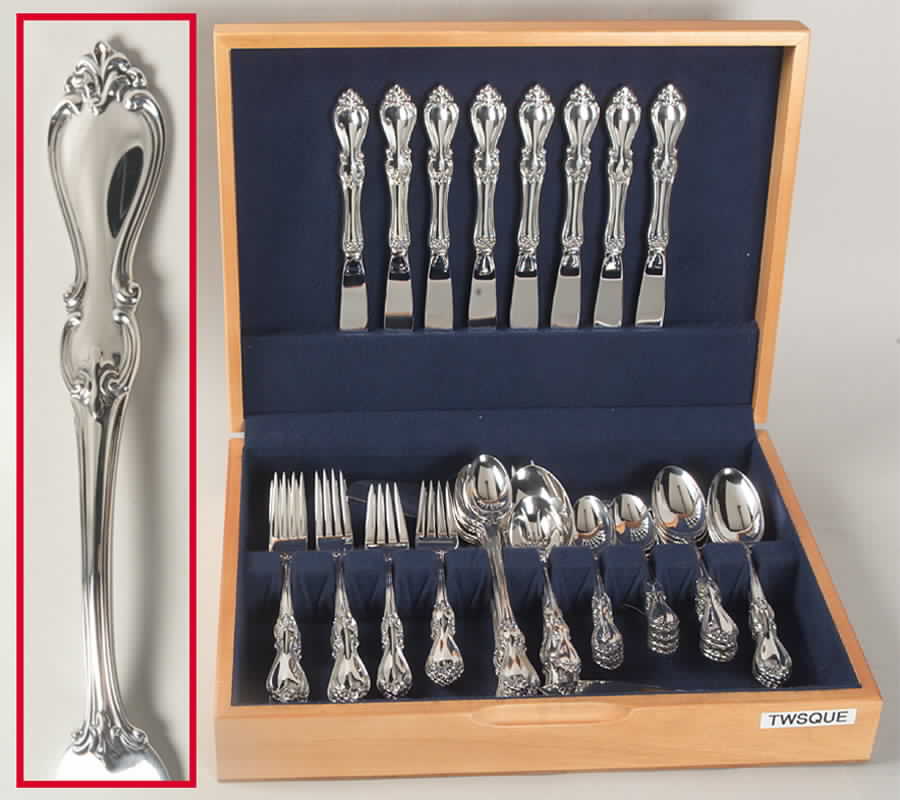 Queen Elizabeth I (Sterling, 1970, No Monograms) 54 Piece Set by Towle Silver-1