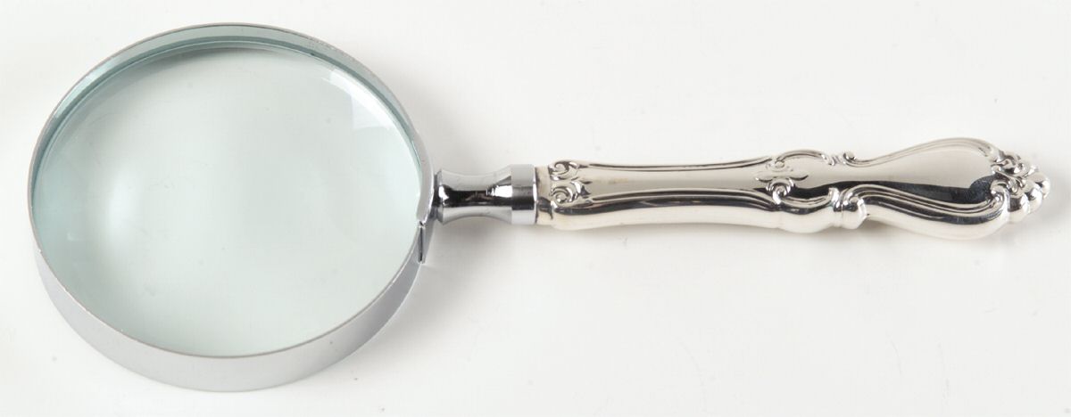 Queen Elizabeth I (Sterling, 1970, No Monograms) Magnifying Glass by Towle Silver-1