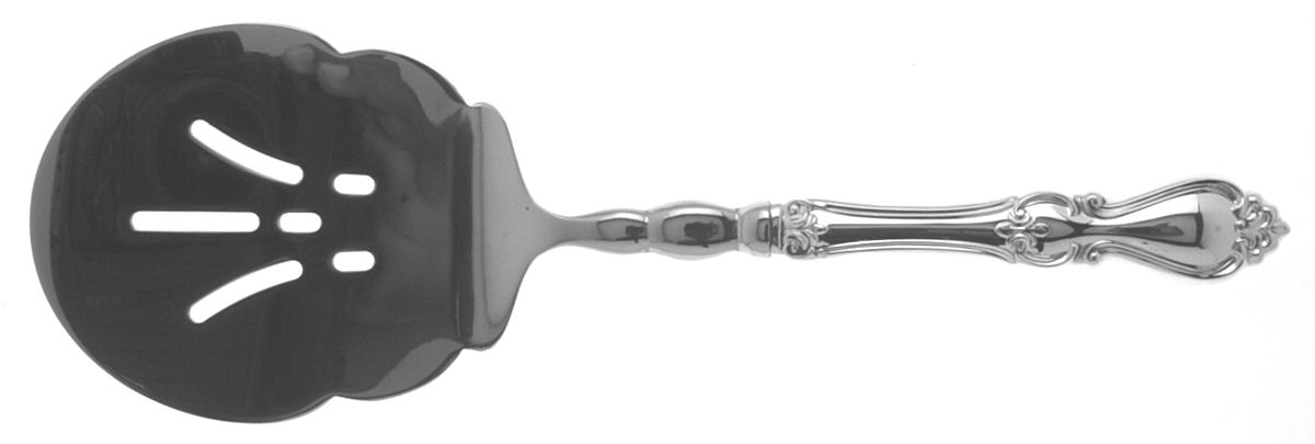 Queen Elizabeth I (Sterling, 1970, No Monograms) Flat Stainless Oversize Tomato Server by Towle Silver-1