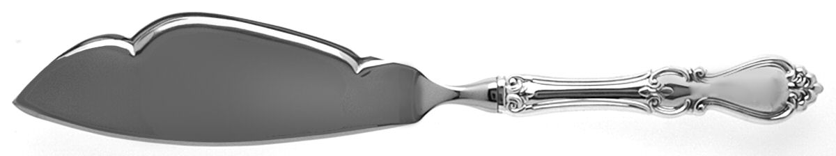 Queen Elizabeth I (Sterling, 1970, No Monograms) Engraved Fish Serving Knife-Stainless Blade by Towle Silver-1