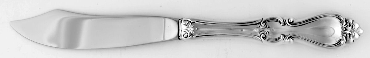 Queen Elizabeth I (Sterling, 1970, No Monograms) Individual Fish Knife with Stainless Blade by Towle Silver-1
