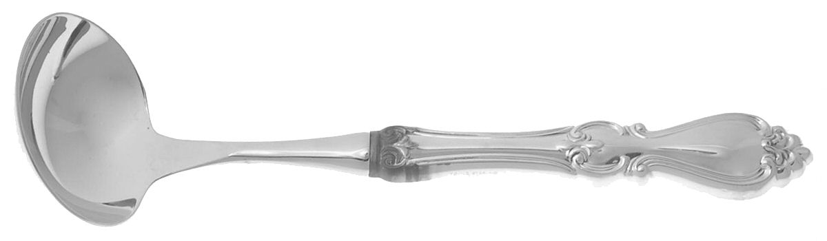 Queen Elizabeth I (Sterling, 1970, No Monograms) Hollow Handle Gravy Ladle with Stainless Bowl by Towle Silver-1