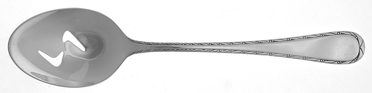 Raleigh (Silverplate, 1980) Pierced Tablespoon (Serving Spoon) by Towle Silver-1