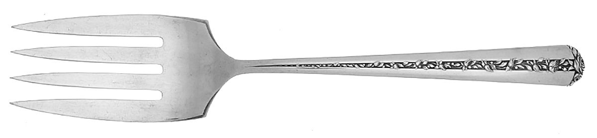 Rambler Rose (Sterling, 1937) Solid Serving Fork by Towle Silver-1
